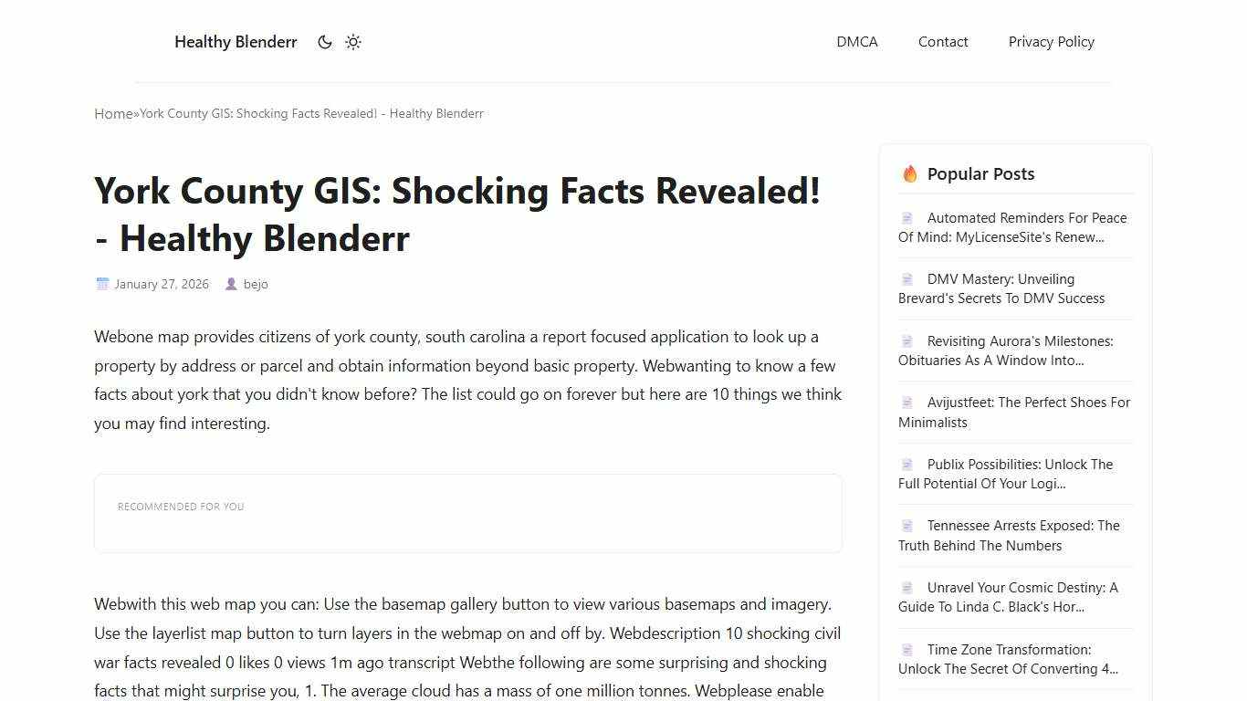 York County GIS: Shocking Facts Revealed! - Healthy Blenderr